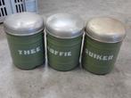 Vintage Thee, Koffie, Suiker bussen, Antiek en Kunst, Antiek | Emaille, Ophalen of Verzenden
