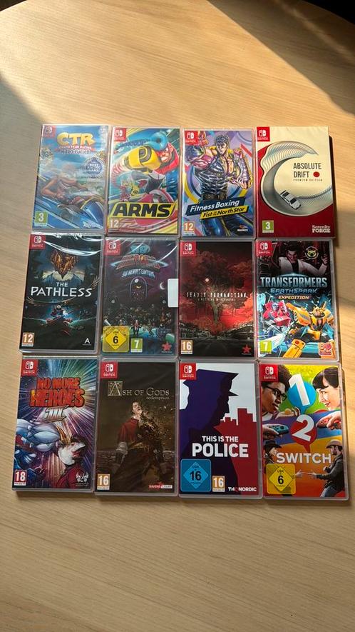 Nintendo switch spellen 12 stuks, Spelcomputers en Games, Games | Nintendo Switch, Zo goed als nieuw, 3 spelers of meer, Vanaf 3 jaar