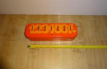 Orig. geldkistje,spaarblik,Brabantia,jr'70, vintage,nummers beschikbaar voor biedingen