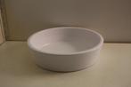 Plantenbak aardewerk wit ø 25 cm, hoogte 7 cm. Nieuwstaat., Ophalen of Verzenden, Zo goed als nieuw, Rond, Schaal
