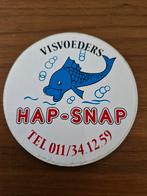 2126 Sticker Visvoeders  Hap- Snap, Verzamelen, Ophalen of Verzenden