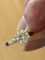 Wit gouden ring, Wit, Ophalen of Verzenden, Zo goed als nieuw, 17 tot 18
