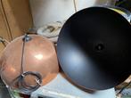Koperen hanglamp 3 stuks, Huis en Inrichting, Lampen | Hanglampen, Ophalen, Gebruikt, Overige materialen, Minder dan 50 cm