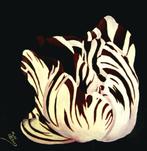Red White Tulip, Minder dan 50 cm, Nieuw, Minder dan 50 cm, Schilderij