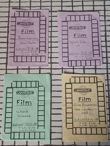 Oude Bioscoopkaartjes Lamastraat beschikbaar voor biedingen