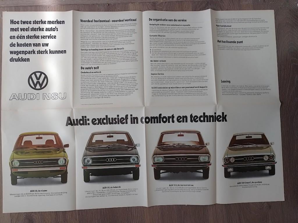 VW Volkswagen en Audi levringsprogramma, oa kever T2 ca1972, Ophalen of Verzenden, Zo goed als nieuw, Volkswagen