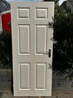 2 opdekdeuren/binnendeuren wit 83x201, Doe-het-zelf en Verbouw, Deuren en Horren, Ophalen, Gebruikt, 80 tot 100 cm, Binnendeur