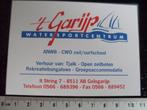 sticker 't Garijp goingarijp logo anwb zeilschool surfschool, Verzamelen, Verzenden, Zo goed als nieuw, Bedrijf of Vereniging