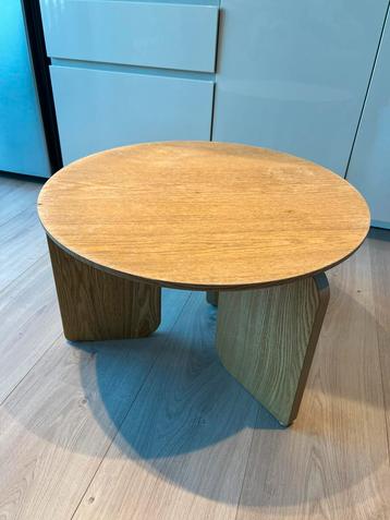 Houten ronde salontafel kwantum