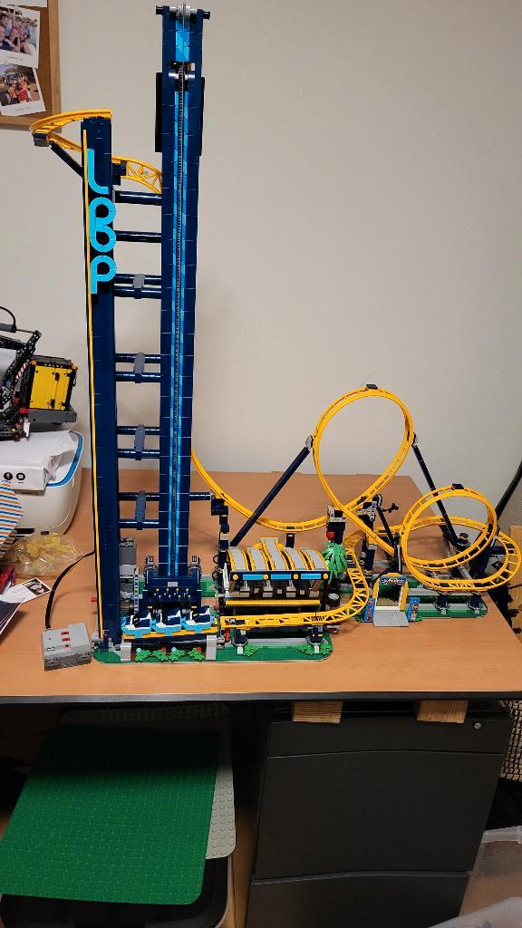 LEGO 10303 Loop Coaster inclusief power functie 1x opgebouwd, Kinderen en Baby's, Speelgoed | Duplo en Lego, Zo goed als nieuw