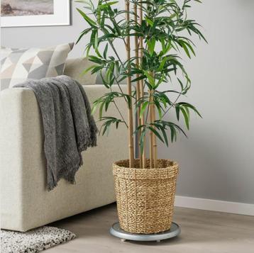  IKEA VALLMOFRÖN bloempot / sierpot met kunstof binnenpot beschikbaar voor biedingen