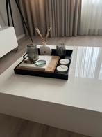 Blok salontafel 1m bij 1m met ladekast, Ophalen, 50 tot 100 cm, Vierkant, Zo goed als nieuw