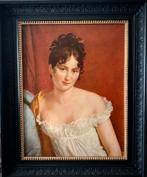 Adolphe Crespin (1859-1944) - Portret dame., Antiek en Kunst, Ophalen of Verzenden