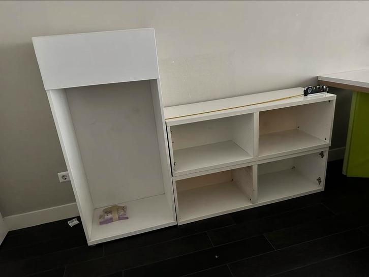Ikea Besta basis element met hoogglans lade, Huis en Inrichting, Kasten | Wandmeubels, Zo goed als nieuw, 150 tot 200 cm, Minder dan 150 cm