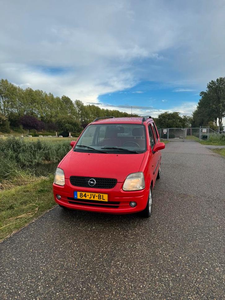 Opel Agila 1.2 I 16V 2002 Rood nieuwe apk radio airco velgen, Auto's, Opel, Particulier, Agila, Benzine, D, Hatchback, Handgeschakeld