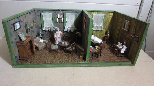 Antiek poppenhuis  - 1900 🎁compleet ingericht 👍verzenden, Antiek en Kunst, Antiek | Speelgoed, Ophalen
