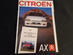 folder Citroën AX modeljaar 1988, Ophalen of Verzenden, Zo goed als nieuw, Citroën
