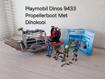 Playmobil 9433 dino's propellerboot met dinokooi beschikbaar voor biedingen