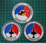2 verschillende F-104 Starfighter stickers van jaren 70, Ophalen of Verzenden, Luchtmacht, Nederland, Embleem of Badge