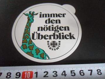 sticker Leger Duitsland Bundeswehr Immer den nötigen  AA128* beschikbaar voor biedingen