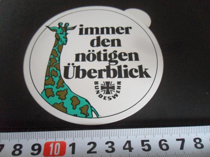 sticker Leger Duitsland Bundeswehr Immer den nötigen  AA128*, Verzamelen, Stickers, Zo goed als nieuw, Ophalen