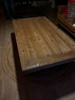 Salontafel Loods 5 Eiken/Glas, Huis en Inrichting, Tafels | Salontafels, Ophalen, Gebruikt, 100 tot 150 cm, Eikenhout