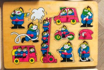 Houten Brandweer Puzzel beschikbaar voor biedingen