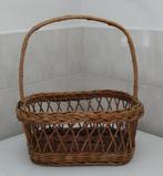 Vintage hengselmand, Huis en Inrichting, Ophalen, Gebruikt, Mand, Riet