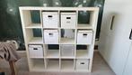 Kast Ikea KALLAX wit 16 vakken, Ophalen, Gebruikt, 100 tot 150 cm, 100 tot 150 cm