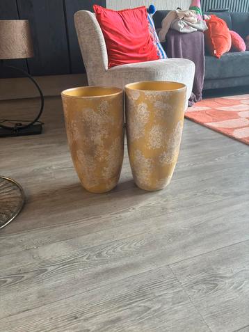 Twee kooie bloempotten beschikbaar voor biedingen