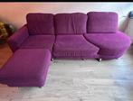 Paarse designe bank, Huis en Inrichting, Ophalen, Driepersoons, 75 tot 100 cm, Zo goed als nieuw