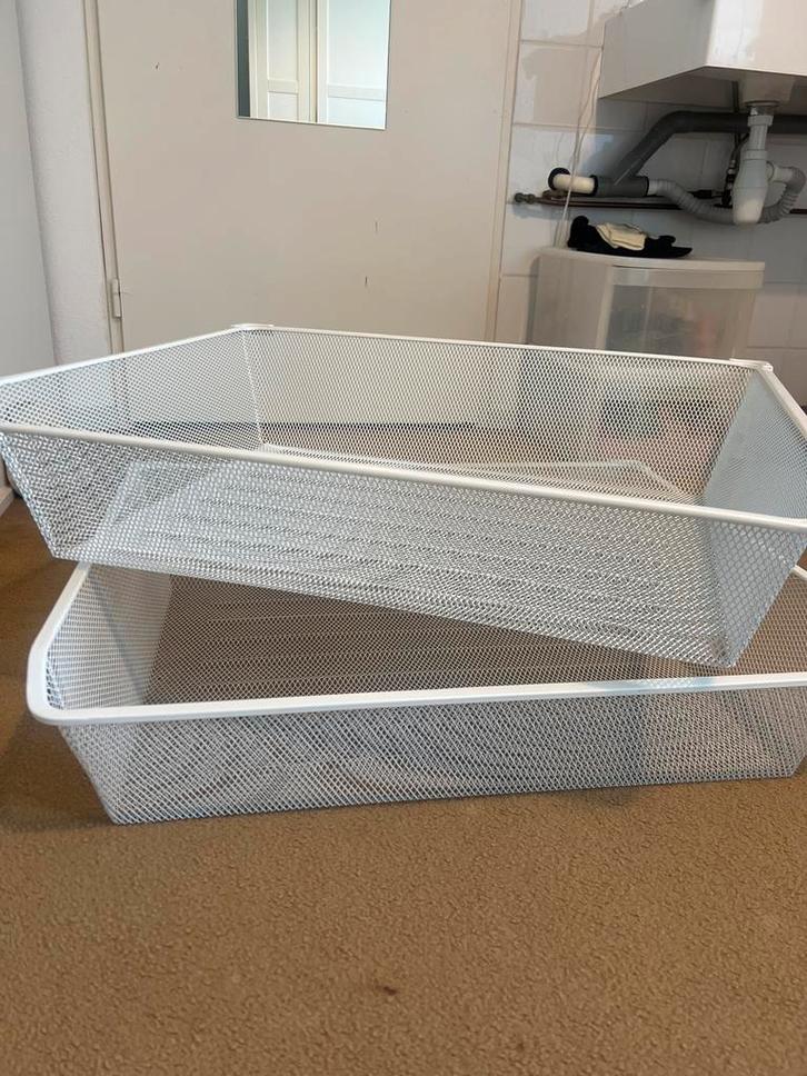 Twee IKEA Pax draadmanden 75x58 cm, Huis en Inrichting, Kasten | Schoenenkasten, Nieuw, Ophalen