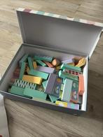 Houten jenga spel pastel, 5-in-1 spellen, Ophalen of Verzenden, Zo goed als nieuw, Overige typen