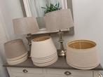 Beige/Ecru kappen (RM, Laura Ashley). Vanaf~15,00 per stuk., Huis en Inrichting, Lampen | Lampenkappen, Gebruikt, Verzenden, Rond