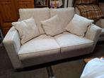 Bank met 2 fauteuils. Creme. Zgan. Zeer netjes., Huis en Inrichting, Ophalen, Zo goed als nieuw, Stof
