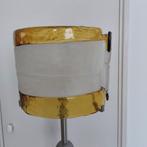 staande lamp met glazen kap, Huis en Inrichting, Lampen | Vloerlampen, Ophalen, Gebruikt, Vintage, Glas