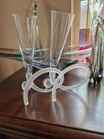 2x Exclusieve Champagne Flutes Design Elena German ., Antiek en Kunst, Antiek | Glas en Kristal, Ophalen of Verzenden