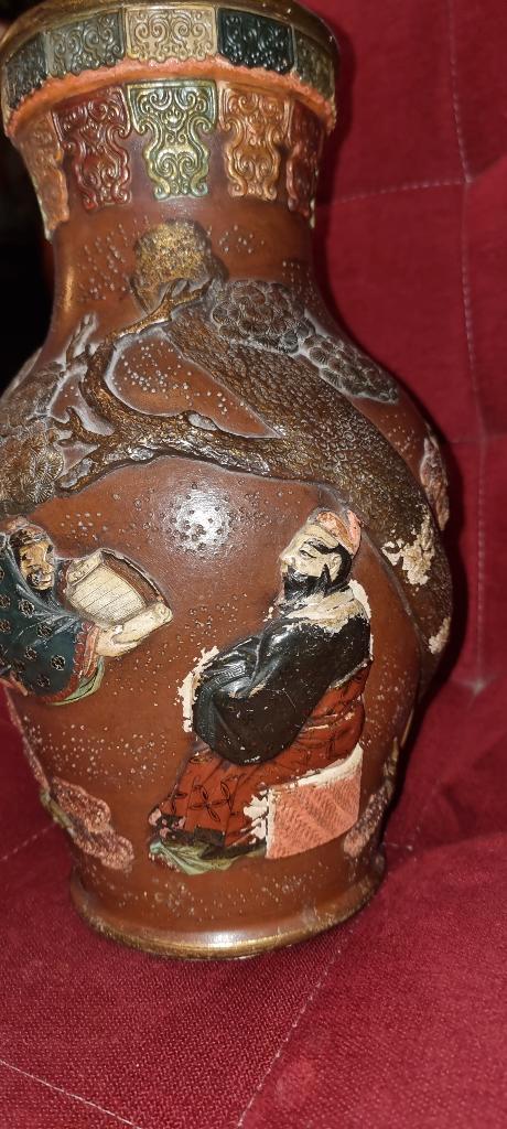 Antieke Japanse vazen plus bij passend bord, Antiek en Kunst, Antiek | Keramiek en Aardewerk, Ophalen