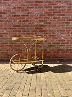 vintage bar cart serveerkar cocktail tafel, Huis en Inrichting, Tafels | Bijzettafels, Ophalen, Minder dan 55 cm, Wijk 6, Zo goed als nieuw