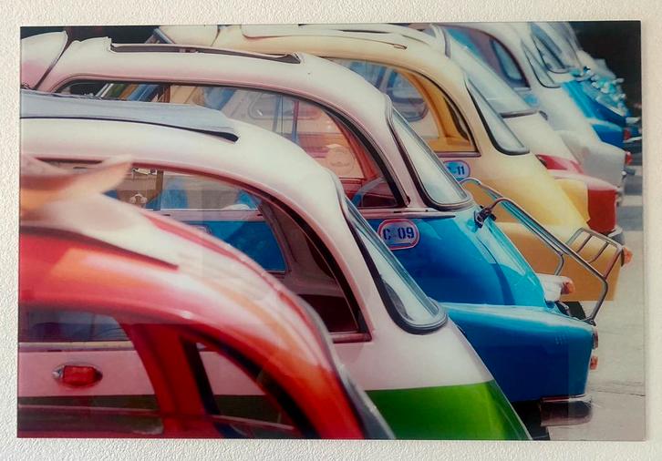 Foto op glas 120X80, Huis en Inrichting, Woonaccessoires | Schilderijen, Tekeningen en Foto's, Zo goed als nieuw, Print, 75 cm of meer