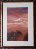 origineel schilderij natuur landschap Nelly Giesen, Oorspronkelijke maker, Ophalen of Verzenden, Zo goed als nieuw, Schilderij