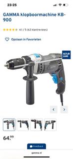 Gamma Klopboor Klopboormachine machine KB-900, Doe-het-zelf en Verbouw, Gereedschap | Boormachines, Ophalen of Verzenden, Boormachine