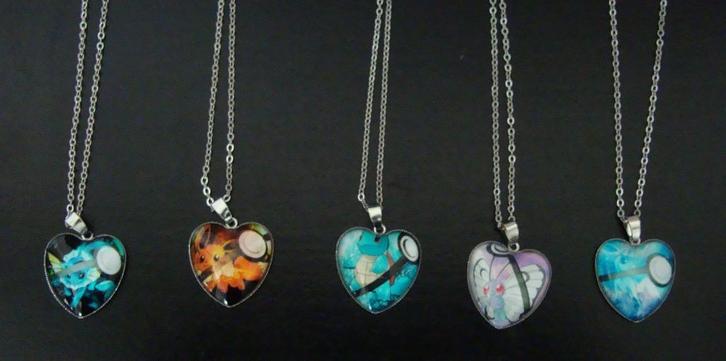 POKEMON halsketting in hartvorm diverse modellen € 7,95, Sieraden, Tassen en Uiterlijk, Kindersieraden, Nieuw, Ketting, Verzenden