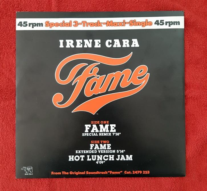 Fame (Special Remix). Irene Cara. Vinyl. Maxi-Single., Cd's en Dvd's, Vinyl Singles, Zo goed als nieuw, Maxi-single, Pop, 12 inch