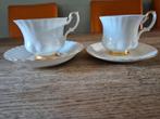 Royal Albert, Val d'Or, 2 kopjes en schoteltjes, Antiek en Kunst, Ophalen of Verzenden