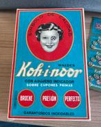 Vintage drukknopen zwart zilver koh-i-noor Antiek, Ophalen, Zo goed als nieuw