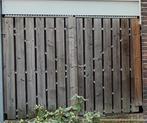 €150   Dubbele houten poort, met verzinkt stalen frame, Ophalen, Minder dan 3 meter, Hout, 1 tot 2 meter