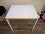 Uitschuifbare IKEA tafel wit 80-120x70, Huis en Inrichting, Ophalen, Gebruikt, 50 tot 100 cm, 100 tot 150 cm