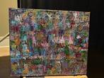 Abstract Schilderij- Kleurrijk Kunstwerk, Ophalen of Verzenden