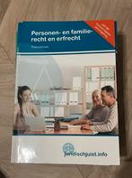 Personen- en familierecht en erfrecht boek, Ophalen of Verzenden, MBO